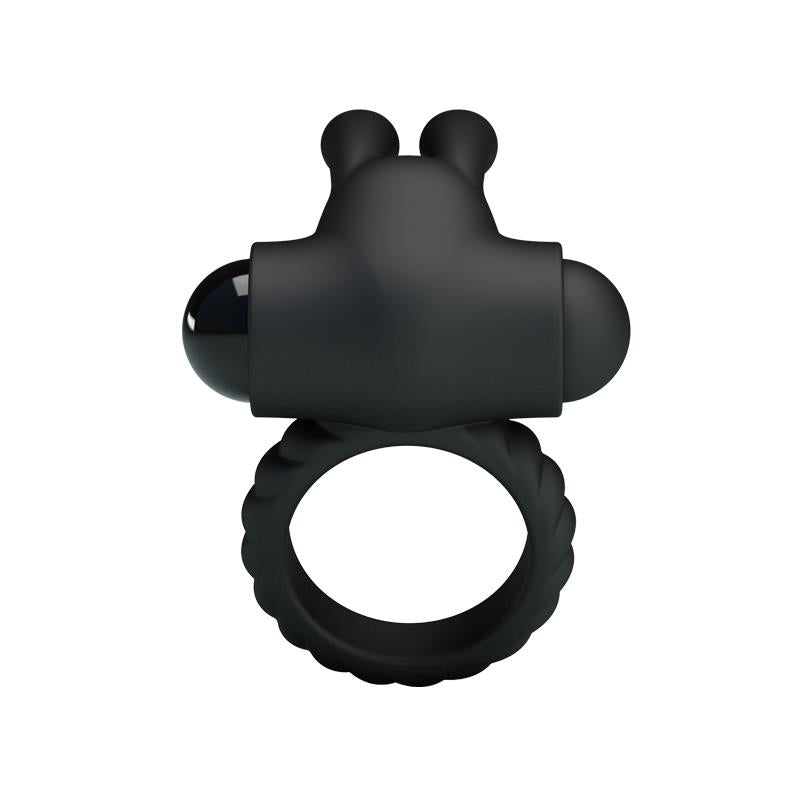 PRETTYLOVE - ANILLO VIBRADOR EUDORA COLOR NEGRO