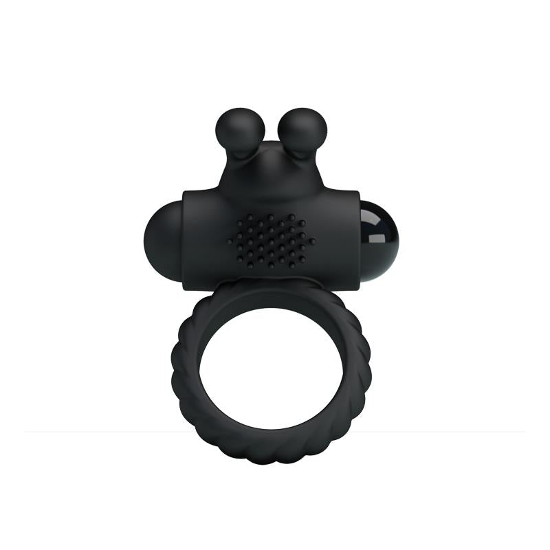 PRETTYLOVE - ANILLO VIBRADOR EUDORA COLOR NEGRO