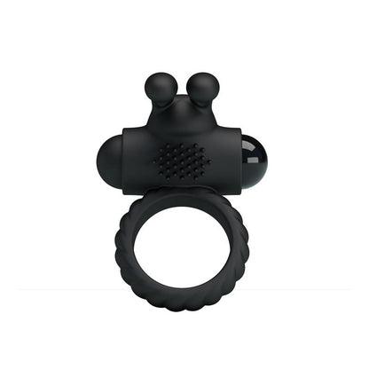 PRETTYLOVE - ANILLO VIBRADOR EUDORA COLOR NEGRO