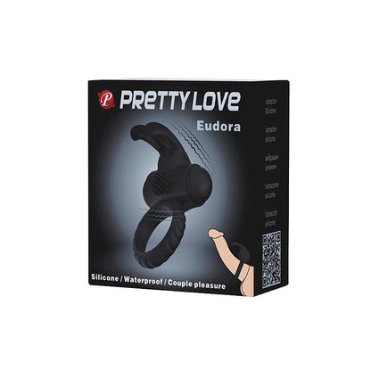 PRETTYLOVE - ANILLO VIBRADOR EUDORA COLOR NEGRO