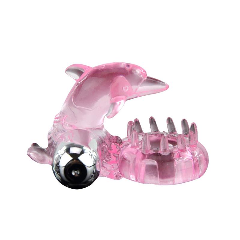 BAILE - ANILLO VIBRADOR LOVE DOLPHIG RING ROSA
