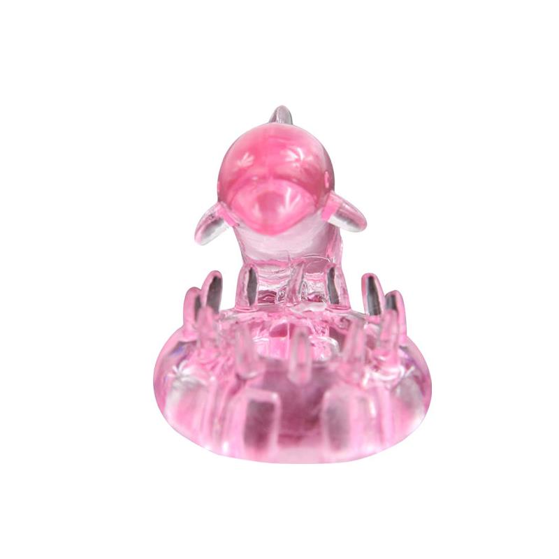 BAILE - ANILLO VIBRADOR LOVE DOLPHIG RING ROSA