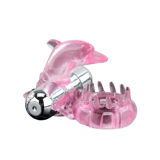 BAILE - ANILLO VIBRADOR LOVE DOLPHIG RING ROSA