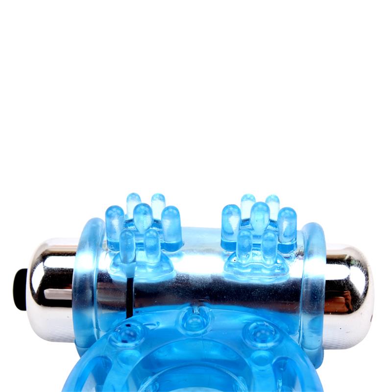 CHISA - ANILLO VIBRADOR PARA EL PENE BULL RING AZUL