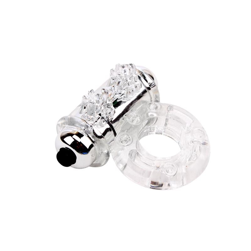 CHISA - ANILLO VIBRADOR PARA EL PENE  BULL RING TRANSPARENTE
