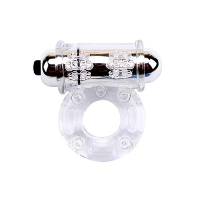 CHISA - ANILLO VIBRADOR PARA EL PENE  BULL RING TRANSPARENTE