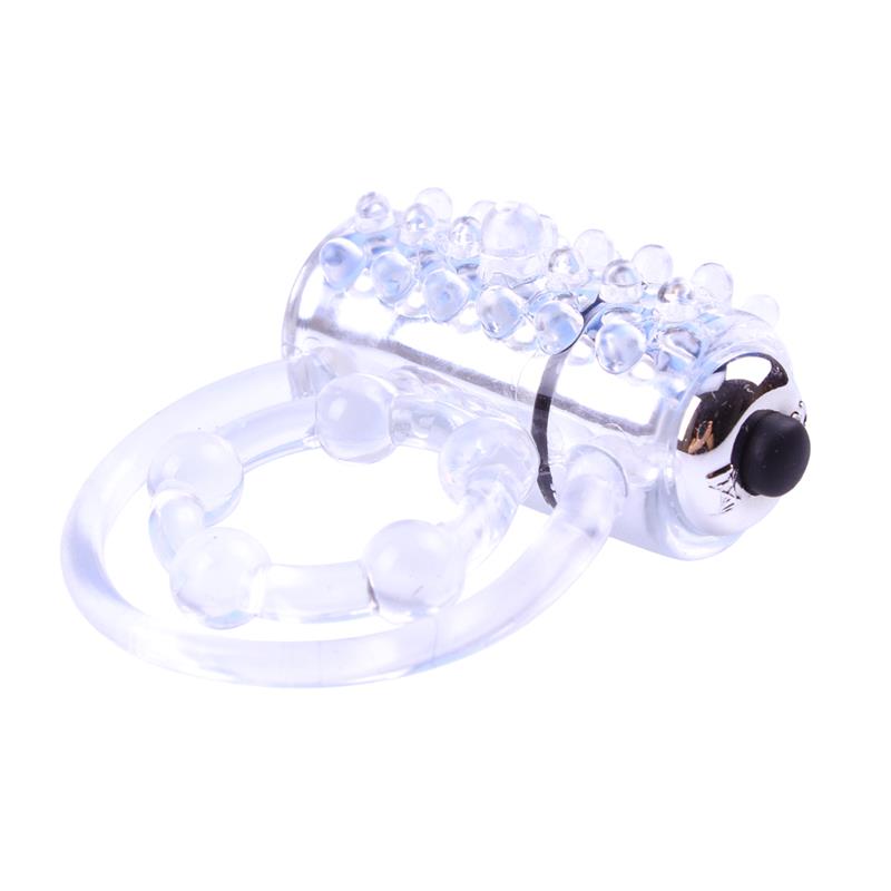 CHISA - ANILLO VIBRADOR PARA EL PENE CLEAR TRANSPARENTE