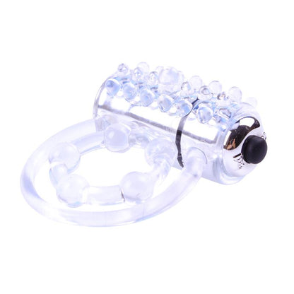 CHISA - ANILLO VIBRADOR PARA EL PENE CLEAR TRANSPARENTE