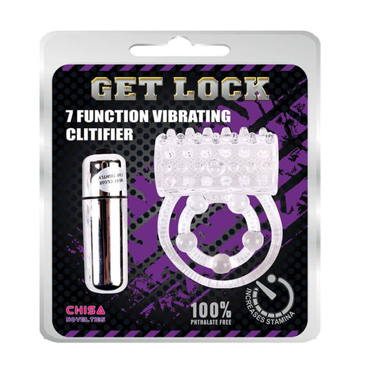 CHISA - ANILLO VIBRADOR PARA EL PENE CLEAR TRANSPARENTE