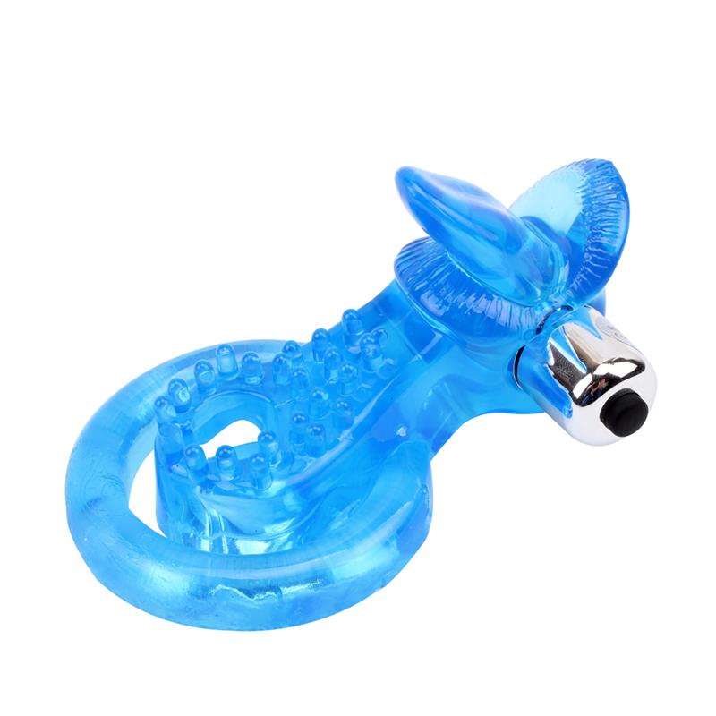 CHISA - ANILLO VIBRADOR PARA EL PENE THE TONGUE AZUL