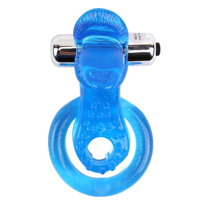 CHISA - ANILLO VIBRADOR PARA EL PENE THE TONGUE AZUL