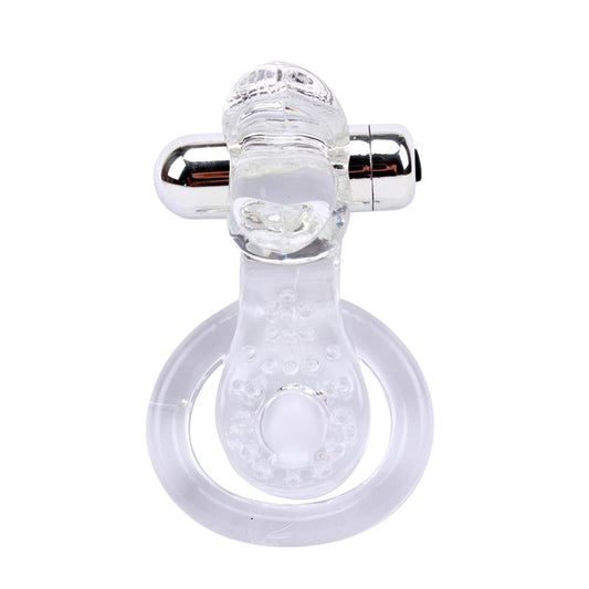 CHISA - ANILLO VIBRADOR PARA EL PENE THE TONGUE TRANSPARENTE