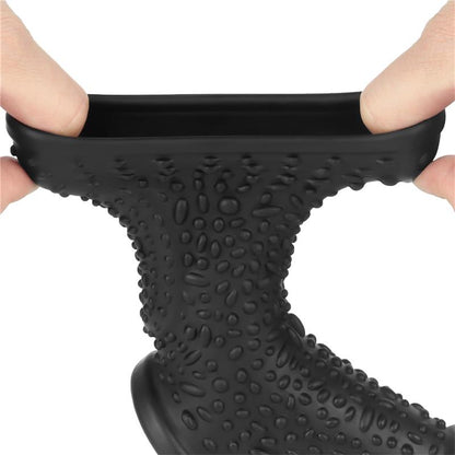 LOVETOY - ANILLO VIBRADOR PARA PENE Y ESCROTO DRIP KNIGHTS