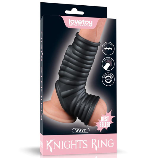 LOVETOY - ANILLO VIBRADOR PARA PENE Y ESCROTO WAVE KNIGHTS