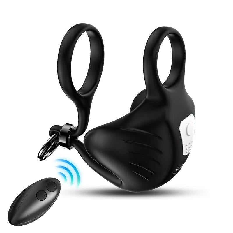URBAN SKY - ANILLO VIBRADOR PARA PENE Y TESTÍCULOS AJUSTABLE