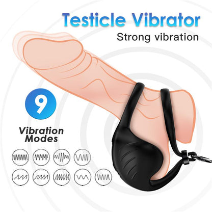 URBAN SKY - ANILLO VIBRADOR PARA PENE Y TESTÍCULOS AJUSTABLE