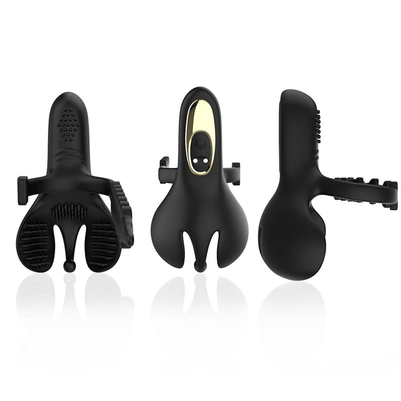URBAN SKY - ANILLO VIBRADOR PARA PENE Y TESTÍCULOS AJUSTABLE