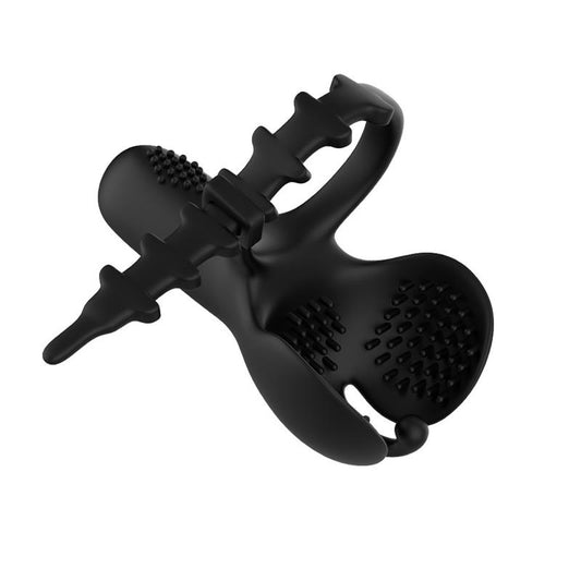 URBAN SKY - ANILLO VIBRADOR PARA PENE Y TESTÍCULOS AJUSTABLE