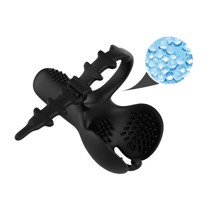 URBAN SKY - ANILLO VIBRADOR PARA PENE Y TESTÍCULOS AJUSTABLE