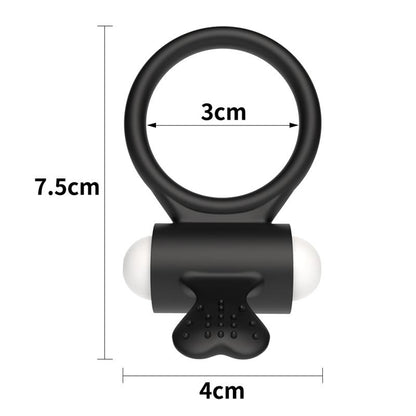 LOVETOY - ANILLO VIBRADOR POWER CLIT NEGRO