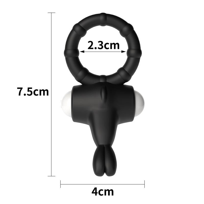 LOVETOY - ANILLO VIBRADOR POWER CLIT NEGRO