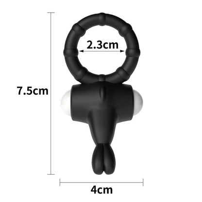 LOVETOY - ANILLO VIBRADOR POWER CLIT NEGRO