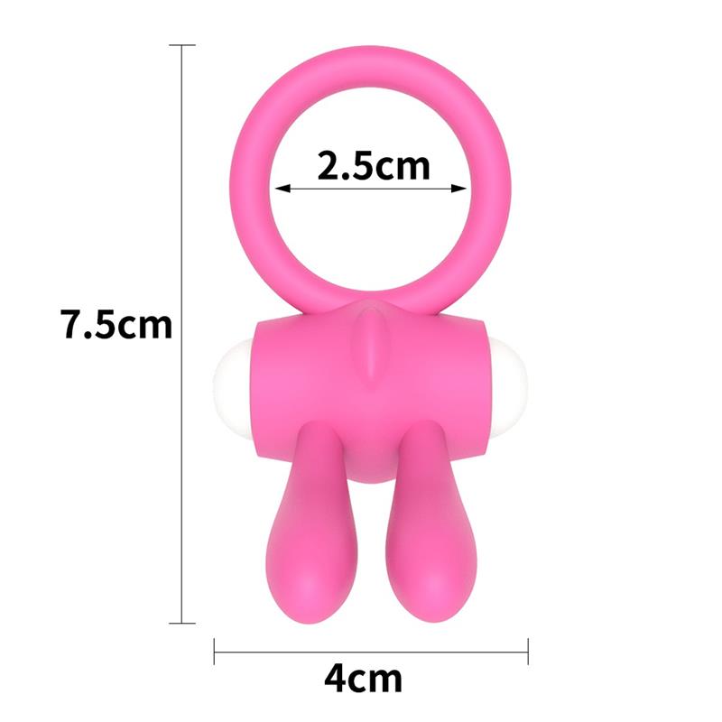 LOVETOY - ANILLO VIBRADOR POWER CLIT ROSA