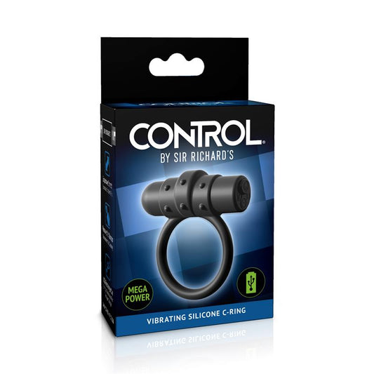 SIR RICHARDS - ANILLO VIBRADOR SILICONA RECARGABLE CONTROL VIBRATING C-RING