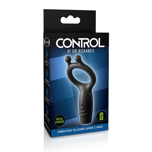 SIR RICHARDS - ANILLO VIBRADOR SILICONA RECARGABLE CONTROL VIBRATING SUPER C-RING