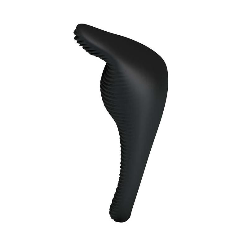 PRETTYLOVE - ANILLO VIBRADOR THIMBLE NEGRO