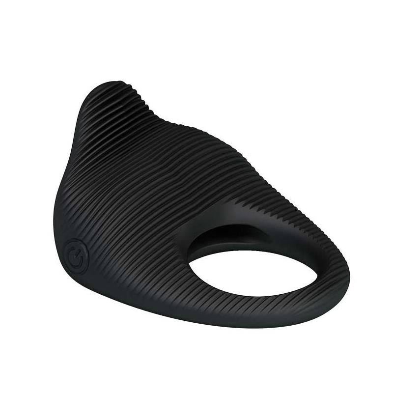 PRETTYLOVE - ANILLO VIBRADOR THIMBLE NEGRO