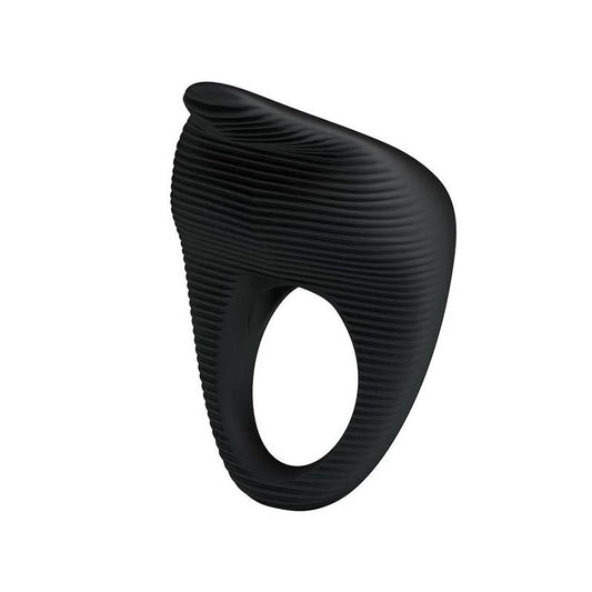 PRETTYLOVE - ANILLO VIBRADOR THIMBLE NEGRO
