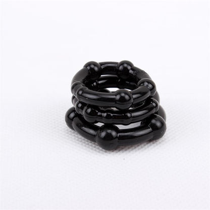 CHISA - ANILLOS PARA EL PENE BEADED NEGRO