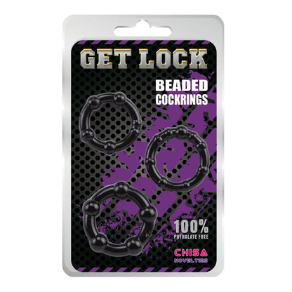 CHISA - ANILLOS PARA EL PENE BEADED NEGRO