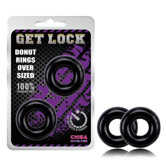 CHISA - ANILLOS PARA EL PENE DONUT NEGRO