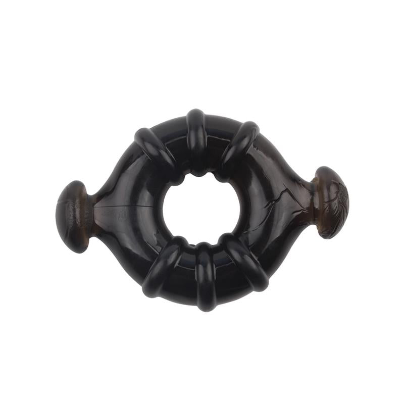 CHISA - ANÉIS PARA O PÉNIS RUDDER PRETO