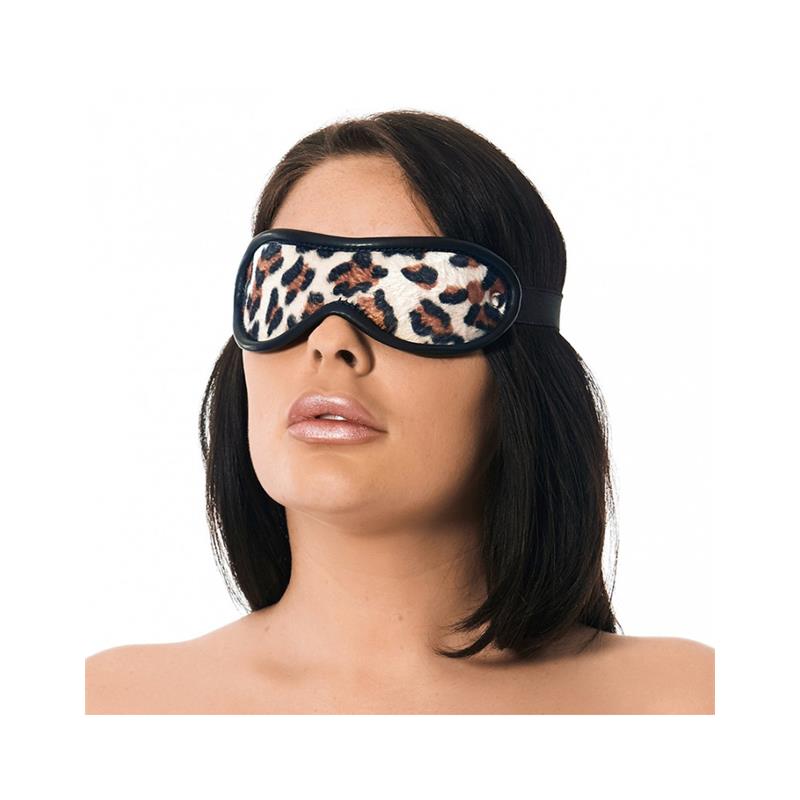 BONDAGE PLAY - ANTIFAZ CON ESTAMPADO LEOPARDO TALLA ÚNICA