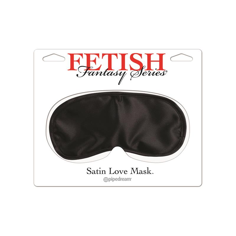 FETISH FANTASY SERIES - ANTIFAZ DE SATÉN NEGRO