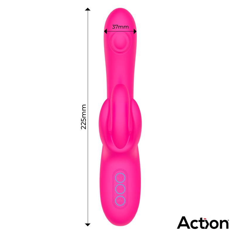 ACTION - ANTONY VIBRADOR CON DOUBLE TAPPING Y FUNCIÓN FINGER