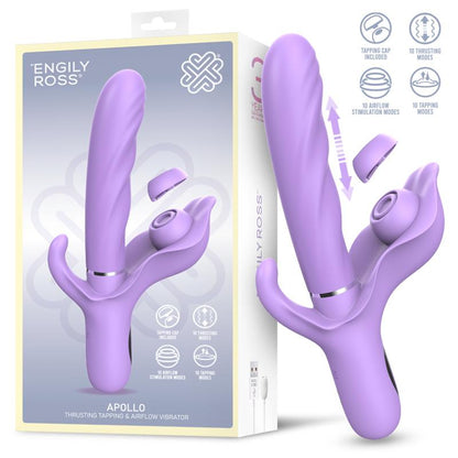 ENGILY ROSS - APOLLO VIBRADOR CON THRUSTING, TAPPING Y SUCCIÓN