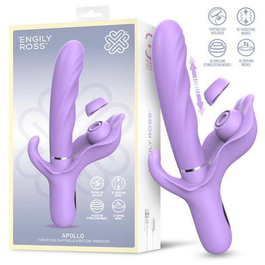 ENGILY ROSS - APOLLO VIBRADOR CON THRUSTING, TAPPING Y SUCCIÓN