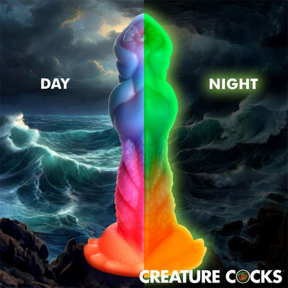 CREATURE COCKS - AQUA-COCK DILDO BRILLA EN LA OSCURIDAD SILICONA