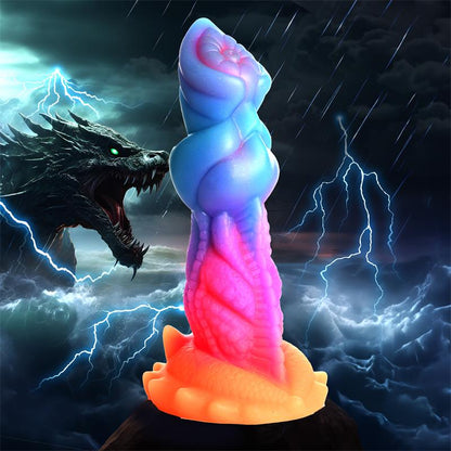 CREATURE COCKS - AQUA-COCK DILDO BRILLA EN LA OSCURIDAD SILICONA