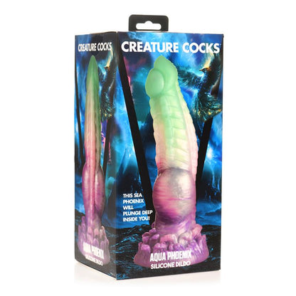 CREATURE COCKS - AQUA PHOENIX DILDO SILICONA