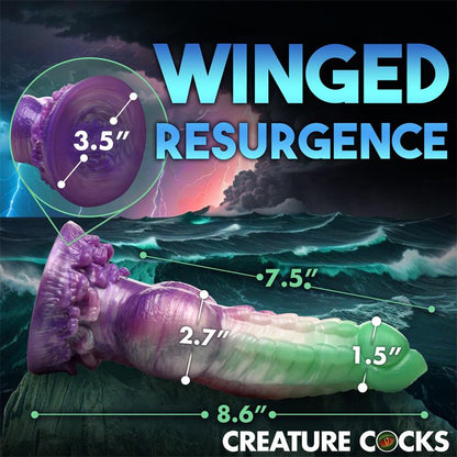 CREATURE COCKS - AQUA PHOENIX DILDO SILICONA