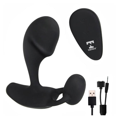 TARDENOCHE - AQUEN ESTIMULADOR PROSTÁTICO Y PERINEO CONTROL REMOTO SILICONA LÍQUIDA USB MAGNÉTICO