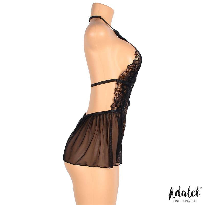 ADALET LINGERIE - ARIELLA BODY ESPALDA ABIERTA PATRÓN FLORAL