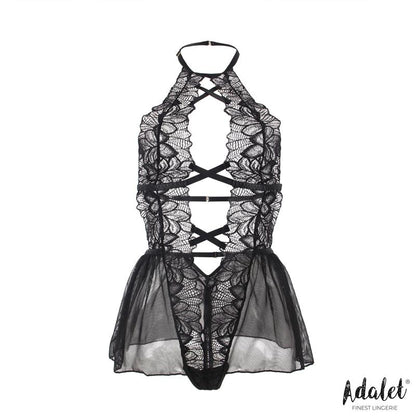 ADALET LINGERIE - ARIELLA BODY ESPALDA ABIERTA PATRÓN FLORAL