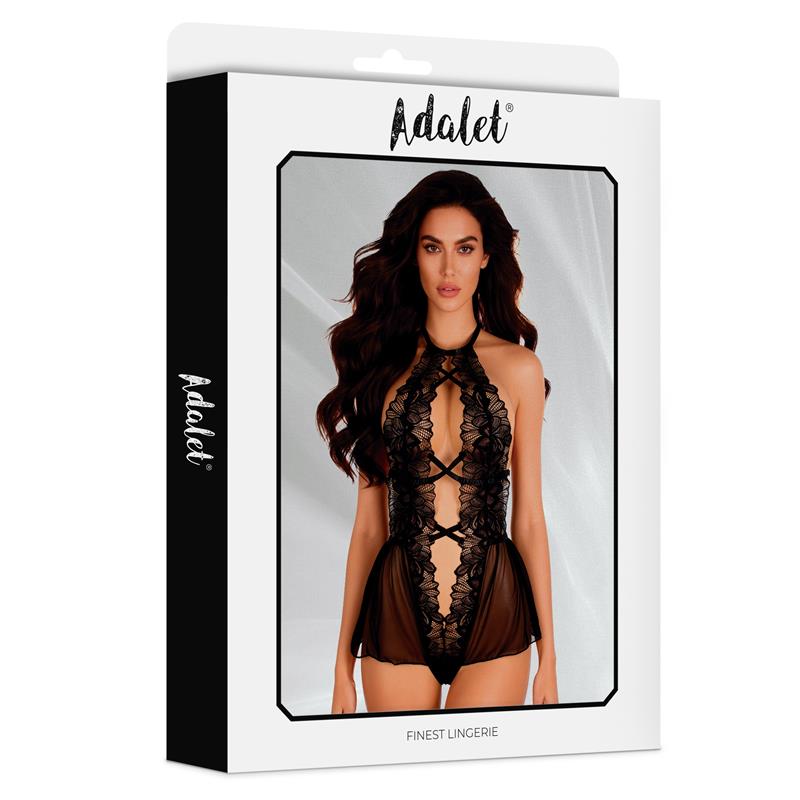 ADALET LINGERIE - ARIELLA BODY ESPALDA ABIERTA PATRÓN FLORAL