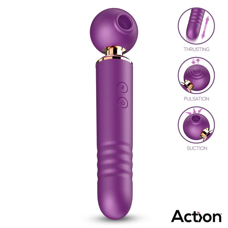 ACTION - ARION MASAJEADOR CON SUCCIÓN, THRUSTING Y PULSACIÓN